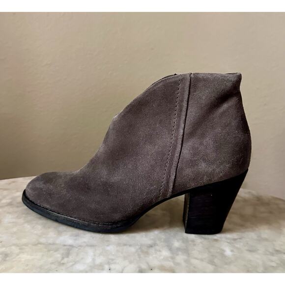 Paul Green NEW US 7, UK 4.5, Women’s Dark Grey Suede Delgado Stacked Heel - Picture 4 of 16
